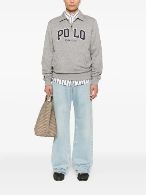 Polo Ralph Lauren polo-neck kangaroo-pocket sweatshirt