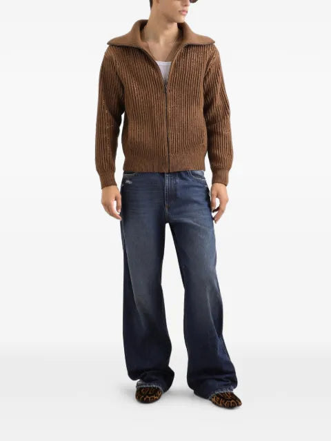 Dolce & Gabbana zip-up ribbed cardigan