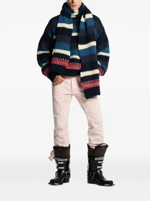 DSQUARED2 Après Ski striped sweater