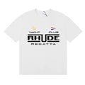 Rhude Yacht Club Regatta Flag Logo White Oversized T‑Shirt